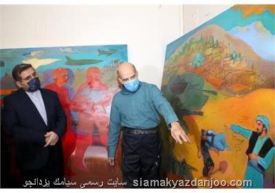 بازدید وزیر ارشاد از روند آماده سازی آثار حبیب الله صادقی