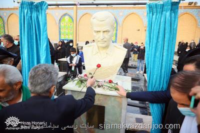 سردیس سردار شهید حاج قاسم سلیمانی در پیشوا نصب و رونمایی گردید
