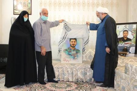نقاشی چهره شهدای محافظ حاج قاسم سلیمانی رونمایی گردید